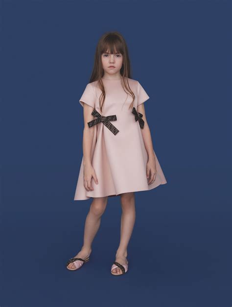 fendi kids cut out dress|fendi outfits for girls.